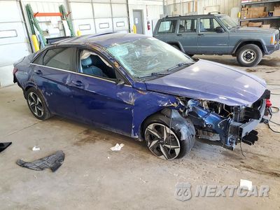 Czwarte zdjęcie samochodu z boku: 2023 HYUNDAI ELANTRA LIMITED VIN:KMHLP4AG7PU559989 - miniatura