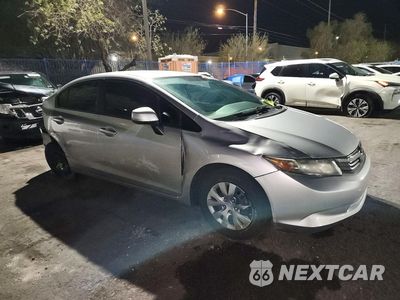 Czwarte zdjęcie samochodu z boku: 2012 HONDA CIVIC LX VIN:2HGFB2F5XCH608872 - miniatura