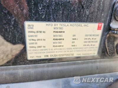 Zdjęcie 13 z 13 samochodu: 2015 TESLA MODEL S 70D VIN:5YJSA1S26FF093790 - miniatura