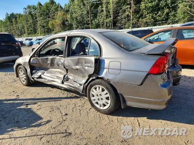 Drugie zdjęcie samochodu z przodu: 2005 HONDA CIVIC LX VIN:2HGES16525H584964 - miniatura