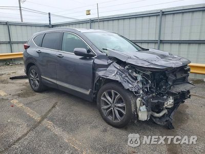 Czwarte zdjęcie samochodu z boku: 2021 HONDA CR-V TOURING VIN:5J6RW2H94ML010193 - miniatura