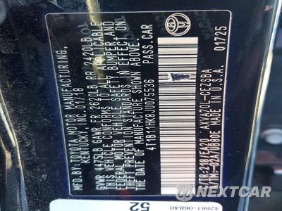 Zdjęcie 12 z 12 samochodu: 2018 TOYOTA CAMRY SE VIN:4T1B11HK8JU075536 - miniatura
