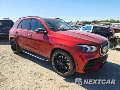 Czwarte zdjęcie samochodu z boku: 2021 MERCEDES-BENZ GLE AMG 53 4MATIC VIN:4JGFB6BE6MA302095 - miniatura