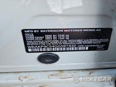 Zdjęcie 12 z 12 samochodu: 2016 BMW 550 XI VIN:WBAKP9C54GG587432 - miniatura