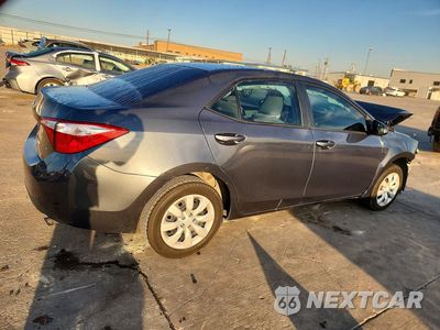 Trzecie zdjęcie samochodu z tyłu: 2016 TOYOTA COROLLA LE VIN:5YFBURHE9GP530534 - miniatura