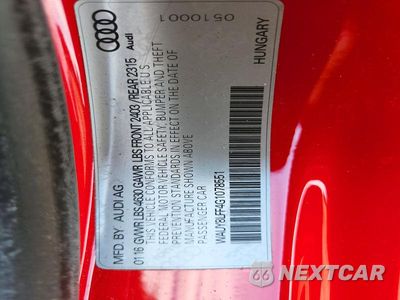 Zdjęcie 12 z 12 samochodu: 2016 AUDI A3 PREMIUM PLUS S-LINE VIN:WAUY8LFF4G1078551 - miniatura