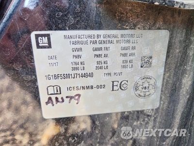 Zdjęcie 12 z 12 samochodu: 2018 CHEVROLET CRUZE PREMIER VIN:1G1BF5SM1J7144940 - miniatura