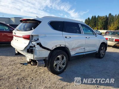 Trzecie zdjęcie samochodu z tyłu: 2022 HYUNDAI SANTA FE SEL VIN:5NMS2DAJ1NH461314 - miniatura