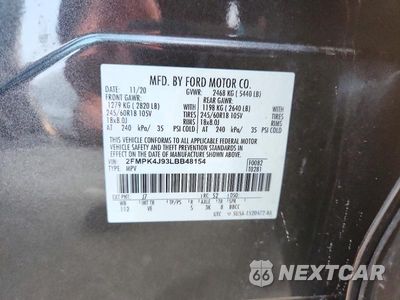 Zdjęcie 13 z 13 samochodu: 2020 FORD EDGE SEL VIN:2FMPK4J93LBB48154 - miniatura