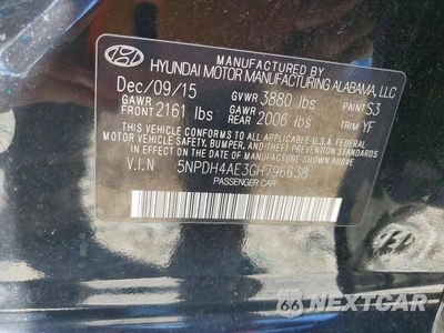 Zdjęcie 12 z 12 samochodu: 2016 HYUNDAI ELANTRA SE VIN:5NPDH4AE3GH796638 - miniatura