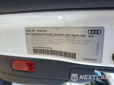 Zdjęcie 12 z 12 samochodu: 2018 AUDI A4 PREMIUM VIN:WAUKMBF48JA067604 - miniatura