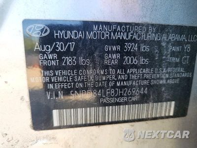 Zdjęcie 12 z 12 samochodu: 2018 HYUNDAI ELANTRA LIMITED VIN:5NPD84LF8JH269644 - miniatura
