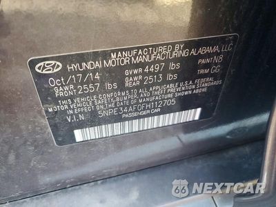 Zdjęcie 12 z 12 samochodu: 2015 HYUNDAI SONATA SPORT VIN:5NPE34AF0FH112705 - miniatura