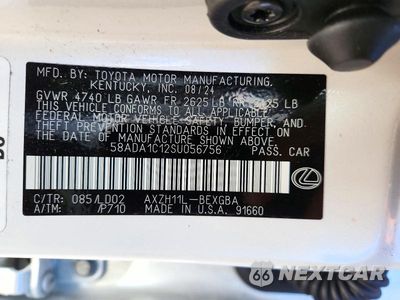 Zdjęcie 12 z 12 samochodu: 2025 LEXUS ES 300H BASE VIN:58ADA1C12SU056756 - miniatura