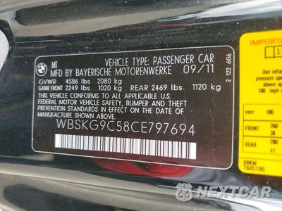 Zdjęcie 12 z 12 samochodu: 2012 BMW M3 VIN:WBSKG9C58CE797694 - miniatura