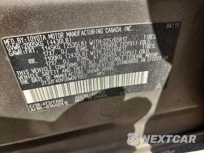 Zdjęcie 14 z 14 samochodu: 2011 TOYOTA RAV4 BASE VIN:2T3ZF4DV5BW081952 - miniatura