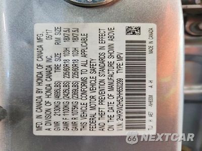 Zdjęcie 13 z 13 samochodu: 2017 HONDA CR-V EX VIN:2HKRW2H52HH650299 - miniatura