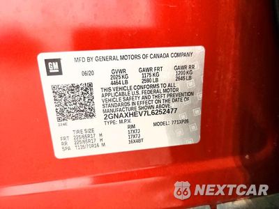 Zdjęcie 13 z 13 samochodu: 2020 CHEVROLET EQUINOX LS VIN:2GNAXHEV7L6252477 - miniatura