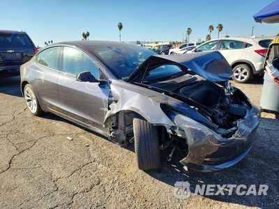 Czwarte zdjęcie samochodu z boku: 2022 TESLA MODEL 3 VIN:5YJ3E1EA5NF208373 - miniatura
