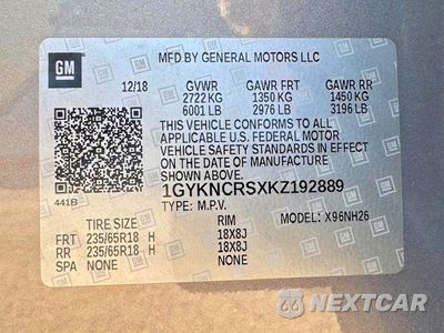 Zdjęcie 15 z 15 samochodu: 2019 CADILLAC XT5 LUXURY VIN:1GYKNCRSXKZ192889 - miniatura