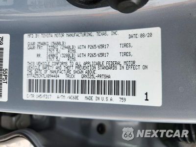 Zdjęcie 13 z 13 samochodu: 2020 TOYOTA TACOMA TRD SPORT VIN:5TFAZ5CN7LX094484 - miniatura