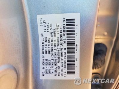Zdjęcie 13 z 13 samochodu: 2015 HONDA ACCORD HYBRID EXL VIN:1HGCR6F51FA008198 - miniatura