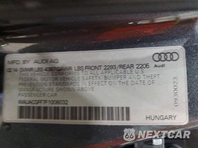 Zdjęcie 12 z 12 samochodu: 2015 AUDI A3 PREMIUM VIN:WAUACGFF7F1008032 - miniatura