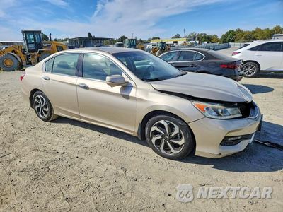 Czwarte zdjęcie samochodu z boku: 2016 HONDA ACCORD EXL VIN:1HGCR3F86GA002133 - miniatura