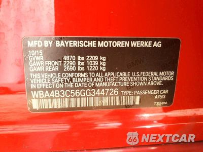 Zdjęcie 13 z 13 samochodu: 2016 BMW 435 XI GRAN COUPE VIN:WBA4B3C56GG344726 - miniatura