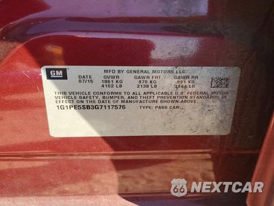 Zdjęcie 12 z 12 samochodu: 2016 CHEVROLET CRUZE LIMITED LT VIN:1G1PE5SB3G7117576 - miniatura