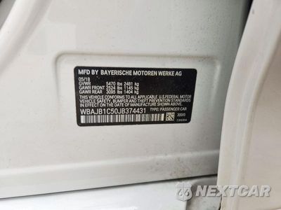 Zdjęcie 13 z 13 samochodu: 2018 BMW 530XE VIN:WBAJB1C50JB374431 - miniatura