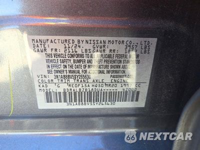 Zdjęcie 12 z 12 samochodu: 2025 NISSAN SENTRA S VIN:3N1AB8BV5SY265630 - miniatura