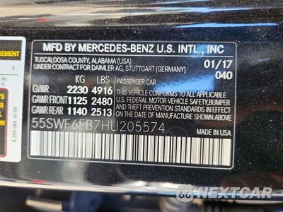 Zdjęcie 12 z 12 samochodu: 2017 MERCEDES-BENZ C 43 4MATIC AMG VIN:55SWF6EB7HU205574 - miniatura