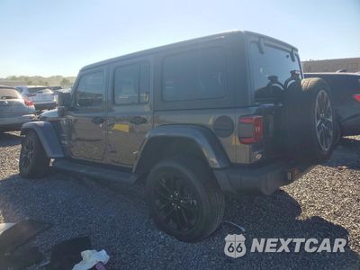 Drugie zdjęcie samochodu z przodu: 2021 JEEP WRANGLER UNLIMITED SAHARA 4XE VIN:1C4JJXP63MW847585 - miniatura