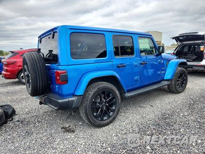 Trzecie zdjęcie samochodu z tyłu: 2024 JEEP WRANGLER SAHARA 4XE VIN:1C4RJXP63RW227829 - miniatura
