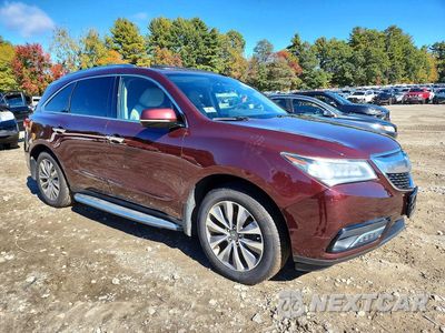 Czwarte zdjęcie samochodu z boku: 2014 ACURA MDX TECHNOLOGY VIN:5FRYD4H45EB025683 - miniatura