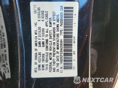 Zdjęcie 12 z 12 samochodu: 2017 HONDA ACCORD SPORT VIN:1HGCR2F5XHA296864 - miniatura