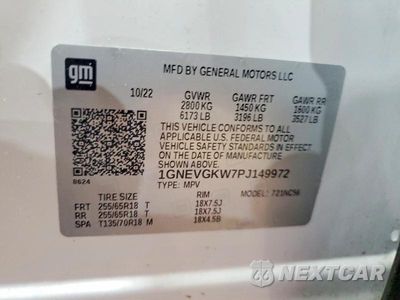 Zdjęcie 13 z 13 samochodu: 2023 CHEVROLET TRAVERSE LT VIN:1GNEVGKW7PJ149972 - miniatura