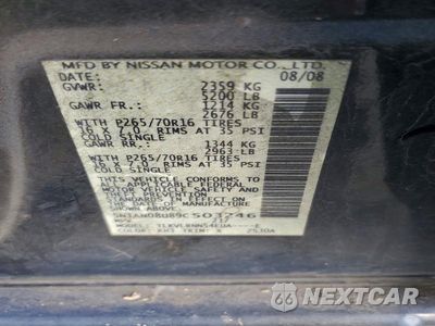 Zdjęcie 13 z 13 samochodu: 2009 NISSAN XTERRA X VIN:5N1AN08U89C503246 - miniatura