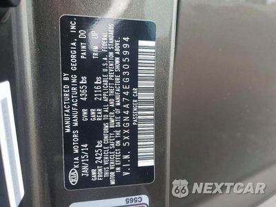 Zdjęcie 12 z 12 samochodu: 2014 KIA OPTIMA EX VIN:5XXGN4A74EG305994 - miniatura