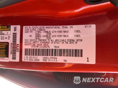 Zdjęcie 12 z 12 samochodu: 2019 TOYOTA TUNDRA CREWMAX SR5 VIN:5TFEY5F11KX255276 - miniatura