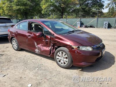 Czwarte zdjęcie samochodu z boku: 2012 HONDA CIVIC LX VIN:19XFB2F58CE320911 - miniatura