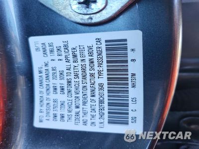 Zdjęcie 12 z 12 samochodu: 2012 HONDA CIVIC EX VIN:2HGFB2F88CH313649 - miniatura