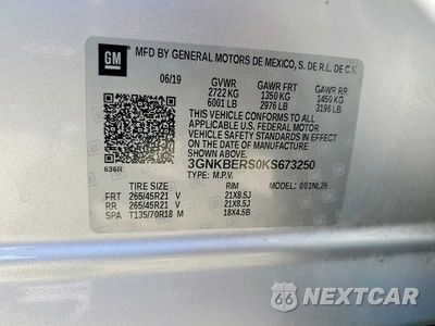 Zdjęcie 13 z 13 samochodu: 2019 CHEVROLET BLAZER RS VIN:3GNKBERS0KS673250 - miniatura