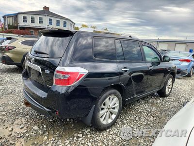 Trzecie zdjęcie samochodu z tyłu: 2010 TOYOTA HIGHLANDER HYBRID LIMITED VIN:JTEJW3EH8A2038368 - miniatura
