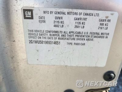 Zdjęcie 12 z 12 samochodu: 2006 CHEVROLET IMPALA LTZ VIN:2G1WU581969314651 - miniatura