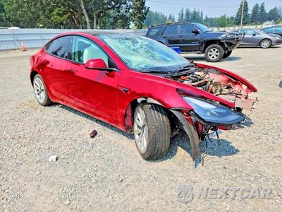 Czwarte zdjęcie samochodu z boku: 2022 TESLA MODEL 3 VIN:5YJ3E1EB1NF12969X - miniatura