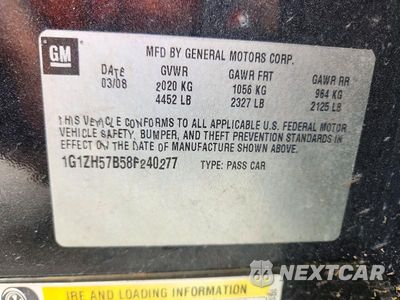 Zdjęcie 13 z 13 samochodu: 2008 CHEVROLET MALIBU 1LT VIN:1G1ZH57B58F240277 - miniatura