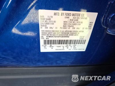 Zdjęcie 13 z 13 samochodu: 2023 FORD EXPLORER XLT VIN:1FMSK7DH8PGB49992 - miniatura