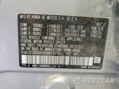 Zdjęcie 13 z 13 samochodu: 2022 HONDA HR-V EX VIN:3CZRU6H56NM752993 - miniatura
